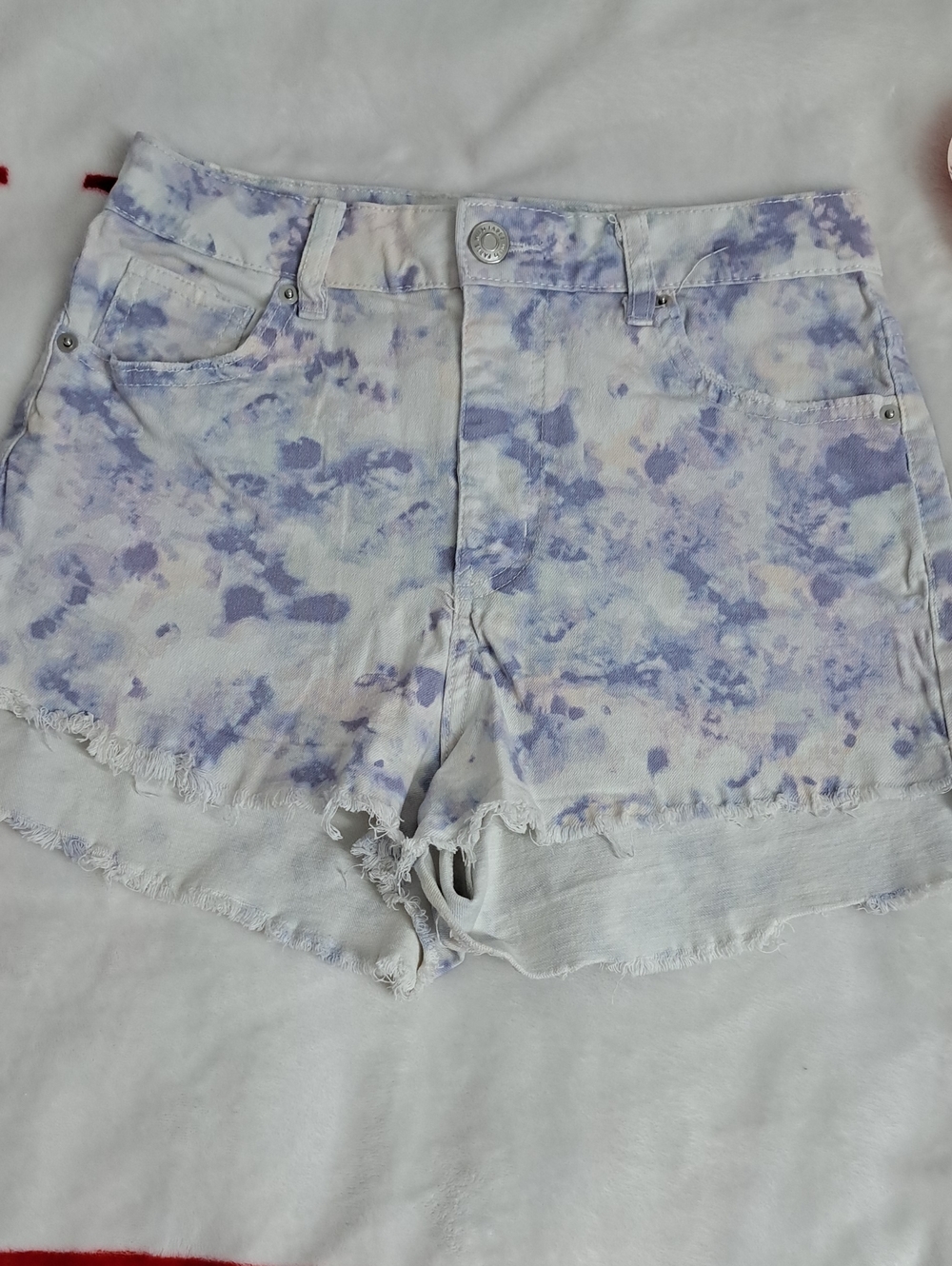 wild fable Lavender Tie-Dye Denim Shorts